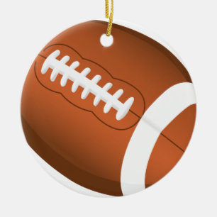 Football Sports Ball Team Game Playing Stars Coach Ceramic Ornament