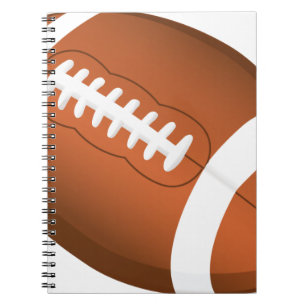 Football Sports Ball Team Game Playing Stars Coach Notebook