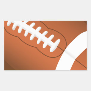 Football Sports Ball Team Game Playing Stars Coach Rectangular Sticker