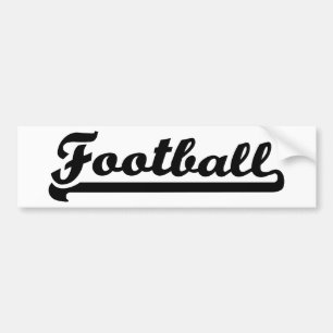 Football sports bumper sticker