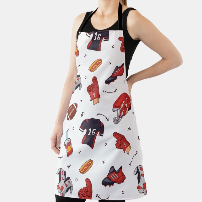 Football Sports Equipment with Food Pattern Apron (Insitu)