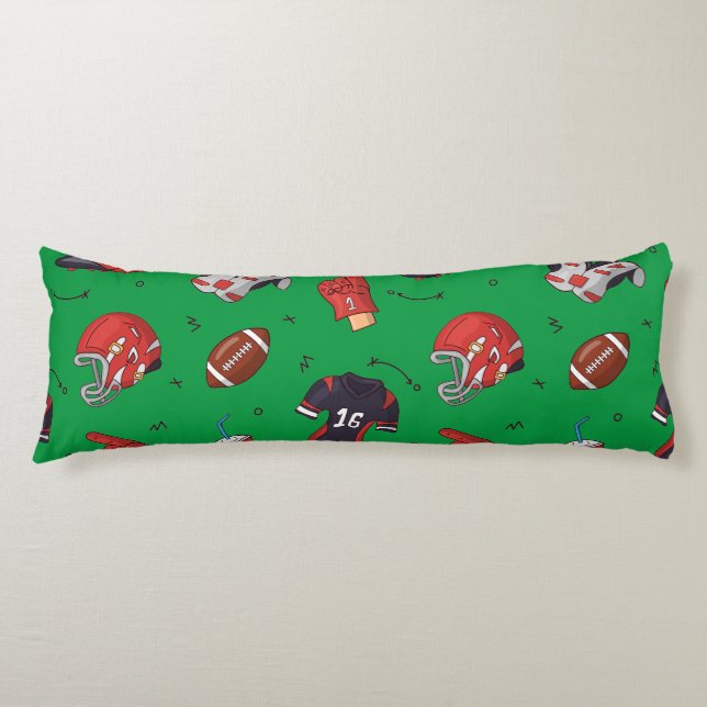 Football Sports Equipment with Food Pattern Body Cushion (Front)