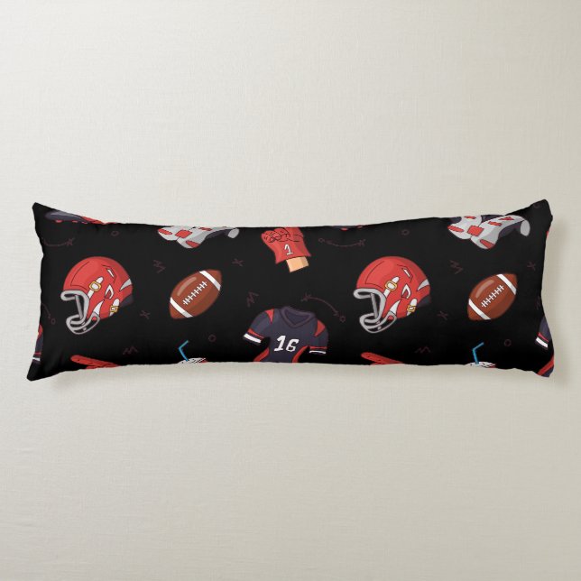 Football Sports Equipment with Food Pattern Body Cushion (Front)