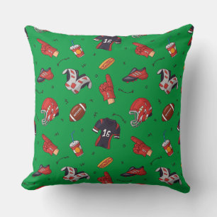 Football Sports Equipment with Food Pattern Cushion