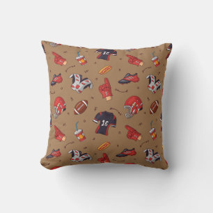 Football Sports Equipment with Food Pattern Cushion