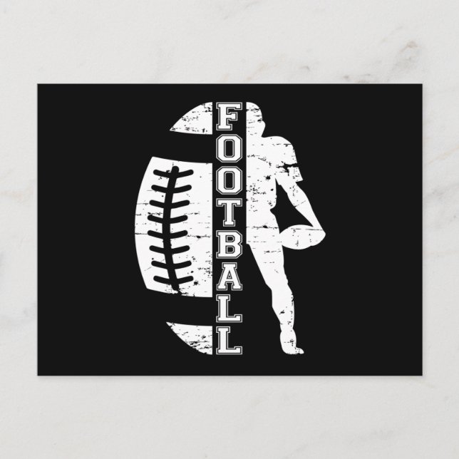 Football Sports Game American Team Funny Gift Idea Postcard (Front)