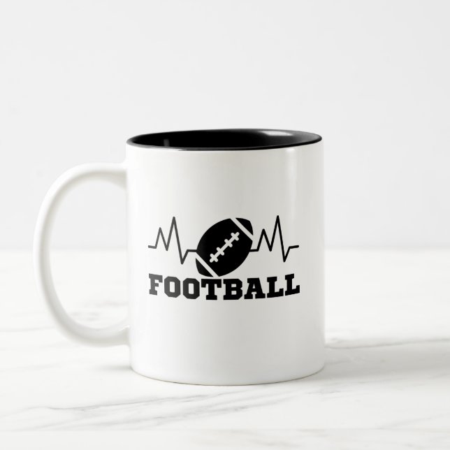 Football  sports Olympics Two-Tone Coffee Mug (Left)