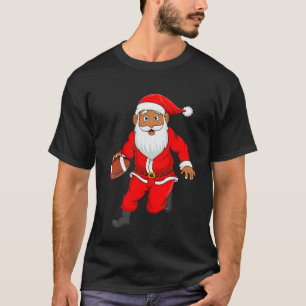Football Sports Player Santa Christmas Pajama Cost T-Shirt