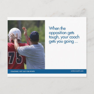 Football sports postcard