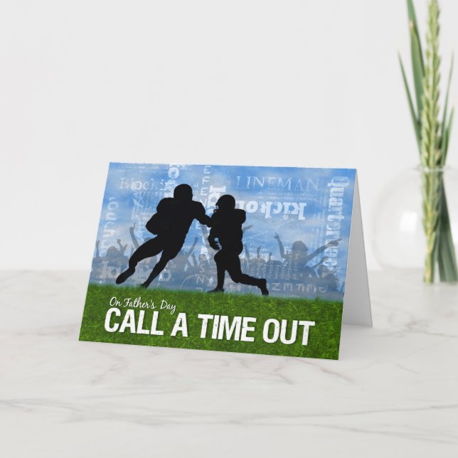 Football Sports Theme Father's Day Card (Front)