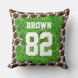 Football Sports Turf Team Name Number  Cushion