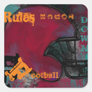 FOOTBALL SQUARE STICKER