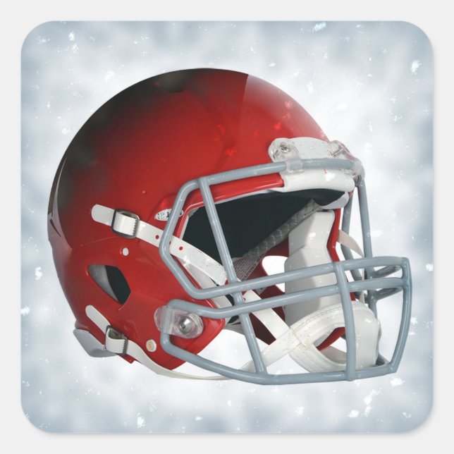 Football Square Sticker (Front)