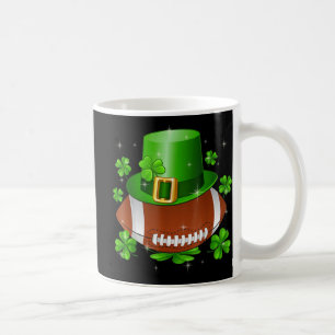 Football St Patricks Day Leprechaun Shamrock Boys Coffee Mug