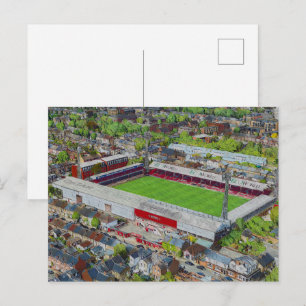 Football Stadium Art - Brentford, London Postcard
