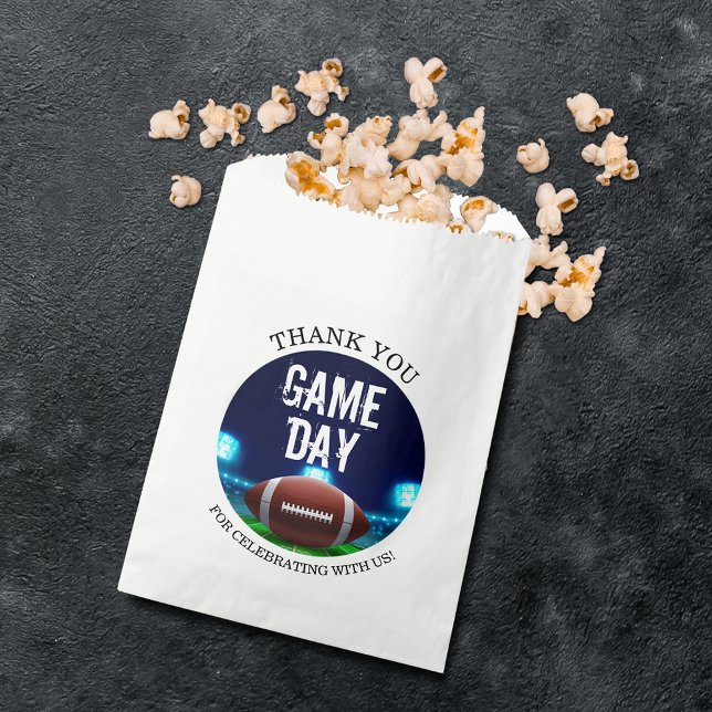 Football Stadium Favour Bag (Football stadium treat paper favor bags)