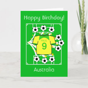 Football Star Australia Cymru Card