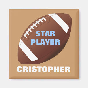 Football Star Personalised Magnet