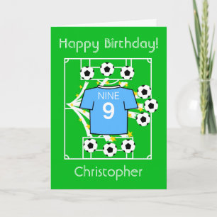 Football Star (Sky Blue) Card