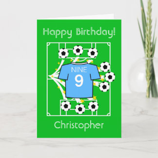Football Star (Sky Blue) Card