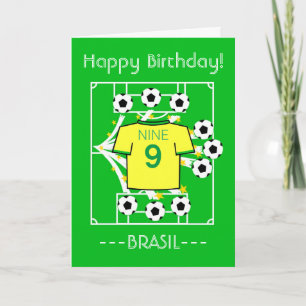 Football Star (Yellow with Green Trim) Card