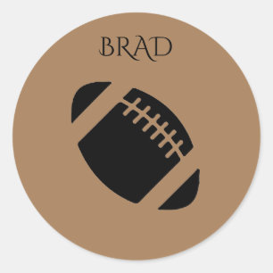 Football sticker. classic round sticker