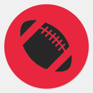 Football sticker. classic round sticker