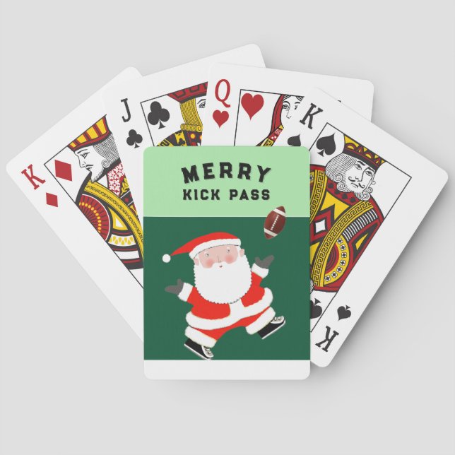 Football Stocking Stuffers Playing Cards (Back)