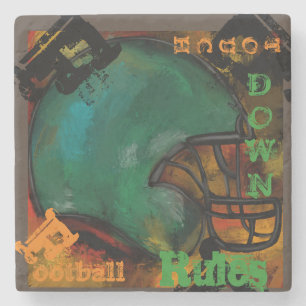 FOOTBALL STONE COASTER