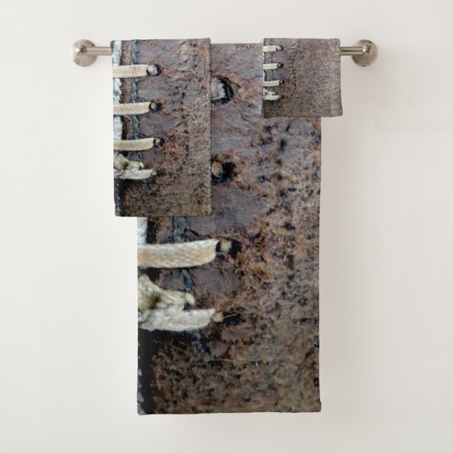 Football Strings Vertical Bath Towel Set (Insitu)