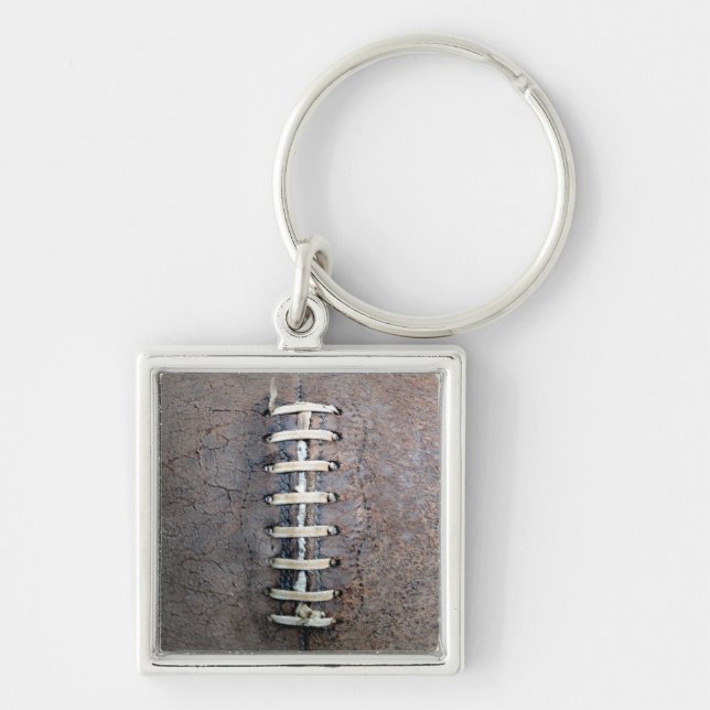 Football Strings vertical Key Ring (Front)