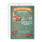 Football Tailgate Shower green chalkboard Invite