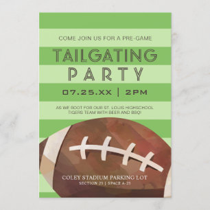 Football Tailgating Party Invitation