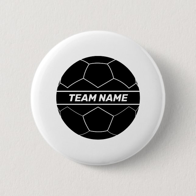 Football Team 6 Cm Round Badge (Front)