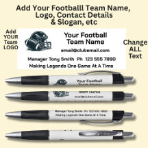 Football Team - Add your own details & Logo