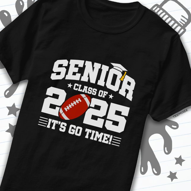 Football Team Class of 2025 Graduation Senior 2025 T-Shirt (Creator Uploaded)