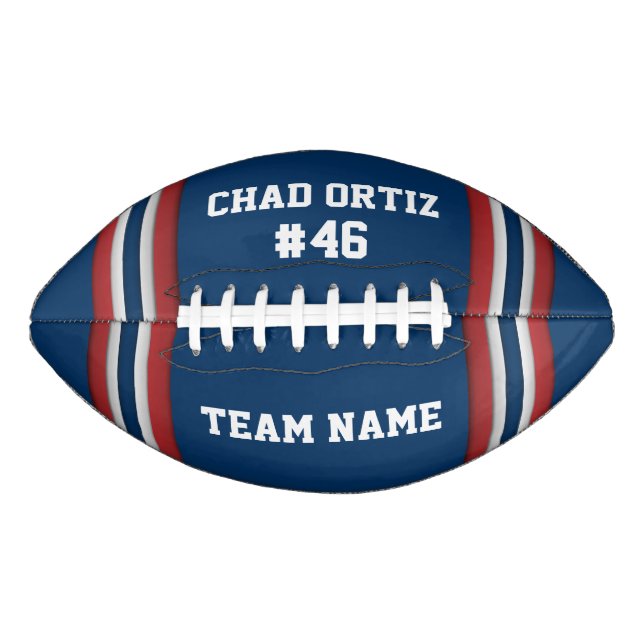 Football Team Custom Jersey Name and Number (Front)
