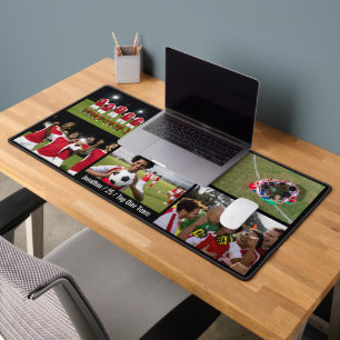 Football Team Personalise Images Soccer Sport Desk Mat