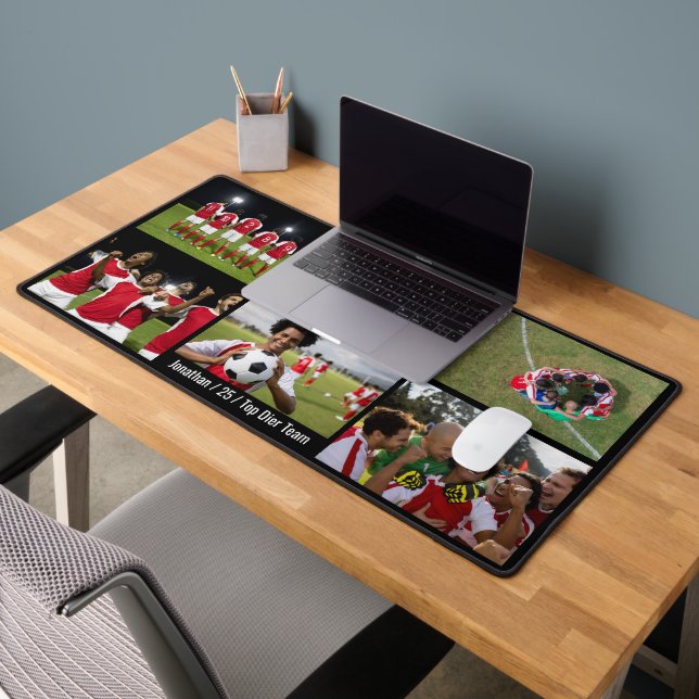 Football Team Personalise Images Soccer Sport Desk Mat (Office 2)