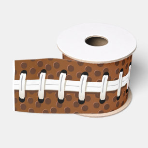 Football Team Sports Turf Grass Coach Player Fans Grosgrain Ribbon