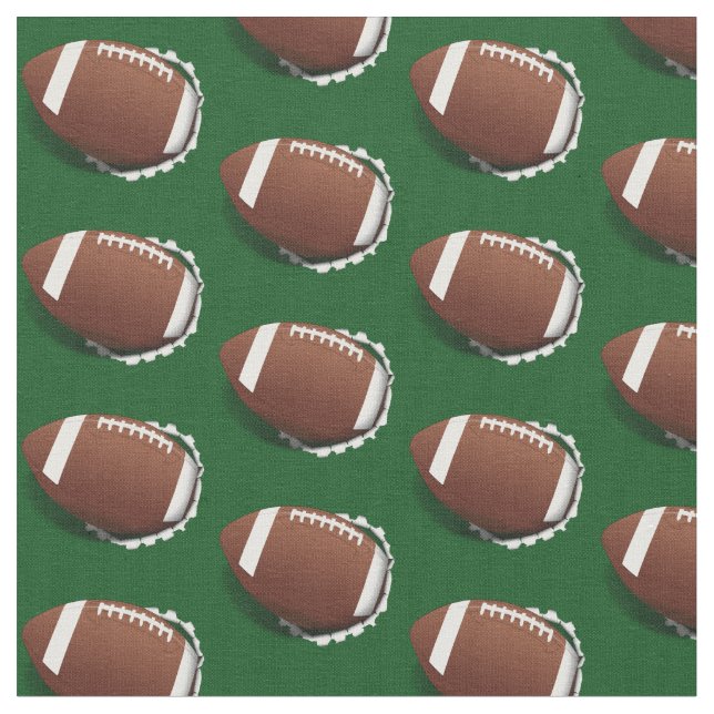 Football Tearing Out Fabric (Close Up)