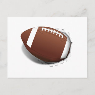 Football Tearing Out Postcard