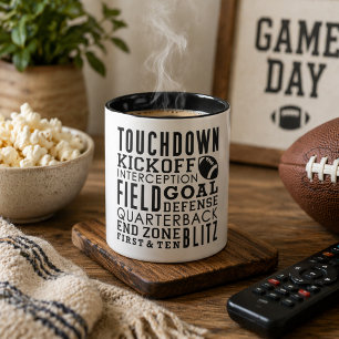 Football Terms Collage Mug