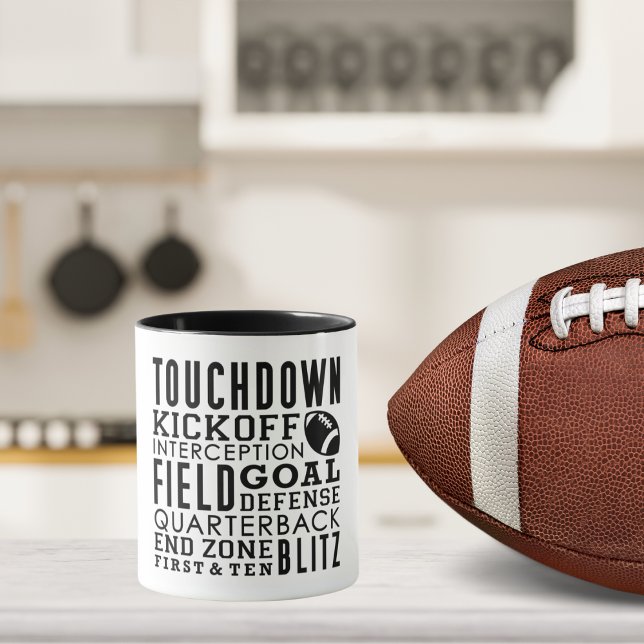 Football Terms Collage Mug (Creator Uploaded)