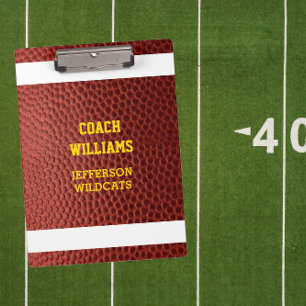 Football Texture Personalised Clipboard