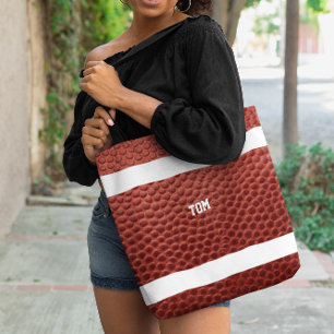 Football Texture Personalised Crossbody Bag