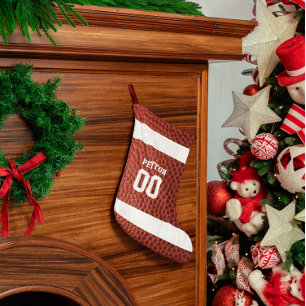 Football Texture Personalised Stocking