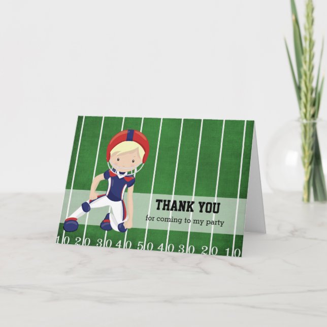 Football Thank You Card (Front)