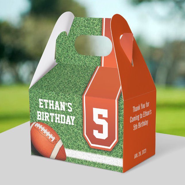 Football Theme Birthday Favour Boxes (Creator Uploaded)