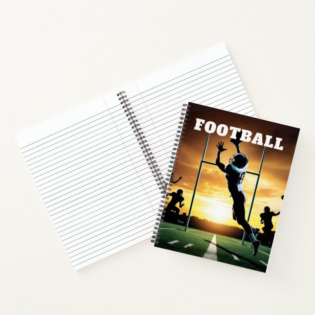 football theme Spiral Notebook (Inside)